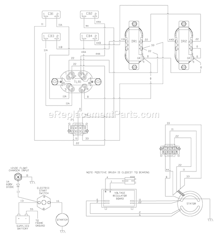 Page F Diagram and Parts List for 030386-0  Briggs and Stratton Generator
